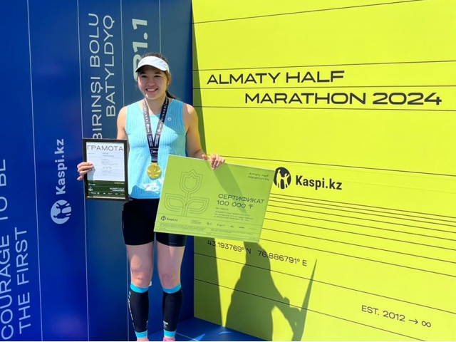 QyzPU студенті Almaty Half Marathon 2024 жеңімпазы