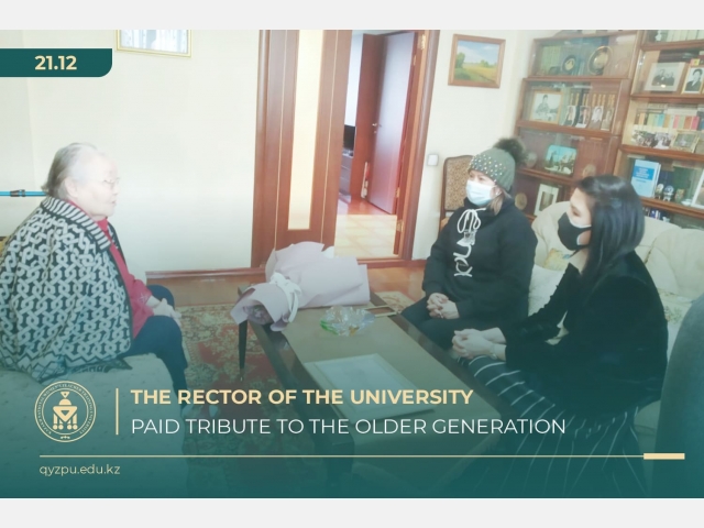 The rector of the university paid tribute to the older generation