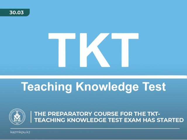 Institute of Philology the Center for Academic Writing and Language Studies announces the TKT—Teaching Knowledge Test.