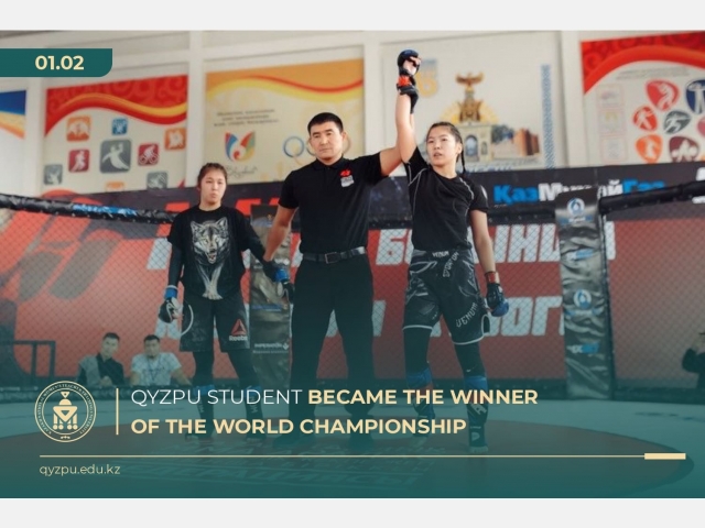 QyzPU student became the winner of the world championship
