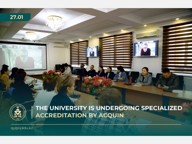 Kazakh National Women's Teacher  Training University undergoes ACQUIN specialized accreditation