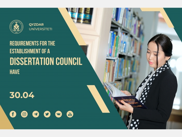 Requirements for the establishment of a dissertation council have changed