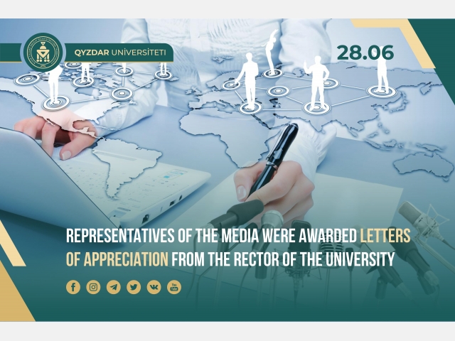 Representatives of the media were awarded Letters of appreciation from THE Rector of the university