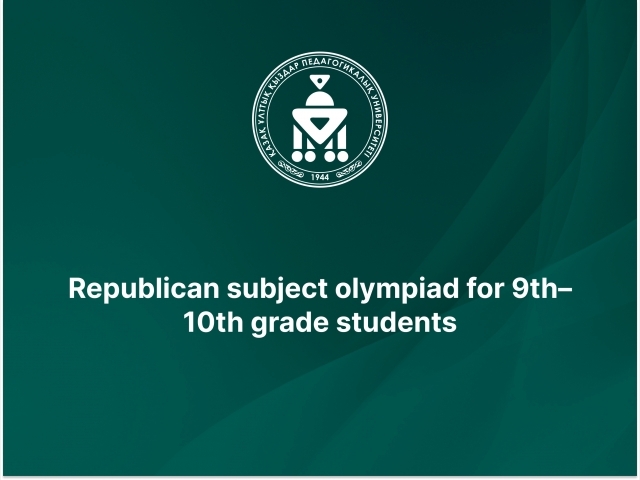 Republican subject olympiad for 9th–10th grade students