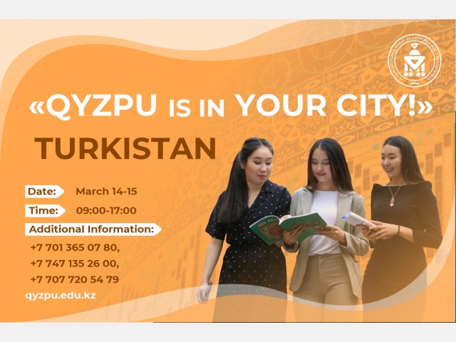 «QyzPU is in your city!»: Turkistan