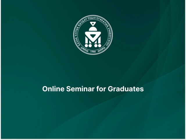 Online Seminar for Graduates