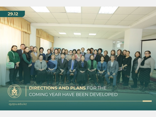 Directions and plans for the coming year have been developed